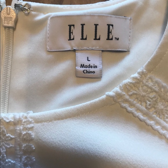 NWT: Cream ELLE laced trim fit and flare dress - Picture 6 of 8
